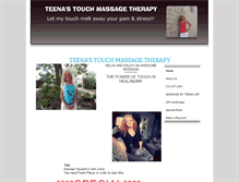 Tablet Screenshot of massagebyteena.com